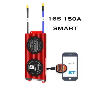 بالجملة 150a lifepo4-RofessionaPl BT-وحدة ذكية BMS 16S 150A SOC قابلة لإعادة الشحن LiFePo4 48 فولت