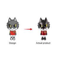 Figurine d'action miniature en PVC écologique de haute qualité, personnalisée par le fabricant, avec moulage par injection, jouet de collection de dessin animé pour les 14 ans et plus