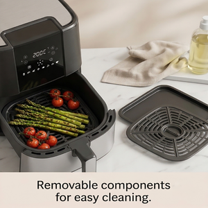 Nueva Freidora de Aire Digital de 5.4L y 1500W  80-200 ℃   360 °   Horno Freidora de Aire sin Aceite para Cocina Saludable con Circulación de Aire Caliente para <span class=keywords><strong>el</strong></span> Hogar - Product Image 5