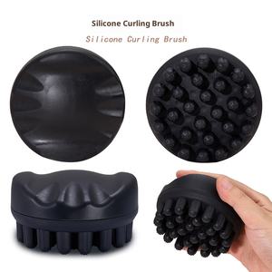 उच्च गुणवत्ता वाले प्लास्टिक कंघी मुड़ा कर्लिंग उपकरण स्पंज शैम्पू ब्रश बाल मोड़ स्पंज कर्लिंग बाल ब्रश - Product Image 2