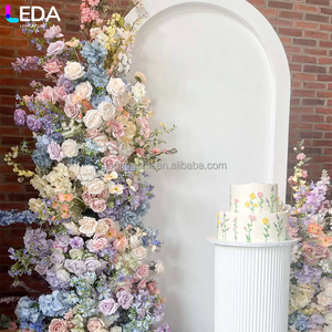 อุปกรณ์ตกแต่งงานแต่งงาน LEDA ของตกแต่งงานอีเว้นท์ ฉากหลังแขวนสีขาวเรียบหรู - Product Image 2