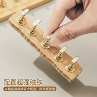 Base de pratique d'art des ongles en rondins japonais Repose-doigt magnétique fort Faux ongles Conseils de pratique Fournitures pour ongles Produit