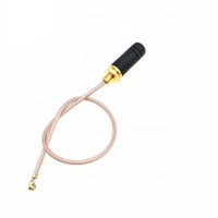 Antenne extérieure étanche en caoutchouc de petite taille, connecteur UFL WIFI 2,4 GHz, matériau ABS, câble RG178, verticale