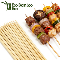 Bâtonnets de bambou biodégradables 100% naturels pour barbecue, hot-dogs, brochettes de qualité alimentaire pour la maison, les fêtes et les restaurants