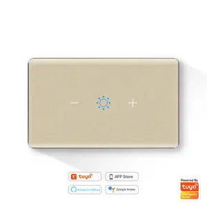 US Dimmer Wireless Switch Zigbee Tuya Smart Wall Light Switch Brightness Adjustment Smart Home Automation