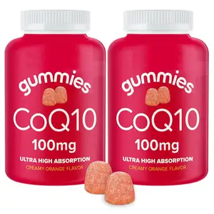 Vegan koenzim Q10 Ubiquinol Gummies kardiovaskular dukungan jantung koenzim Q10 suplemen sangat penyerapan COQ 10 Gummies