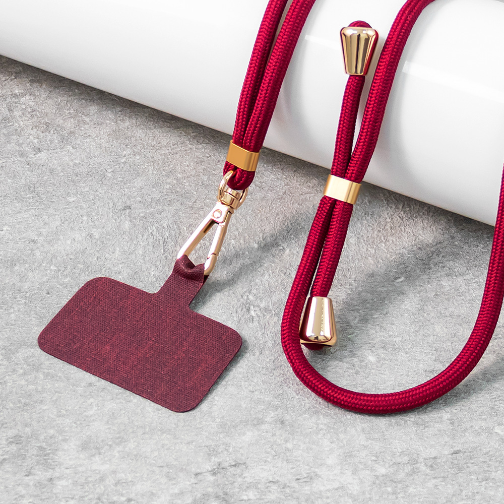 Corde rouge vin + coussin rouge vin