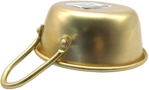 Cuencos Tradicionales Coreanos para Vino, Plato para Sopa de Senderismo Coreano, Aluminio, Amarillo (4.7 Pulgadas), Recipiente para Sopa - Product Image 4