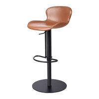 Chaise de bar nordique moderne et simple, chaise de bar à dossier réglable de luxe léger pour la maison, tabouret de bar haut pour réception/caisse