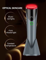 Masseur facial sans fil à LED pour la luminothérapie |   Anti-âge, élimination des rides, lifting cutané, infrarouge 660nm 850nm, étanche