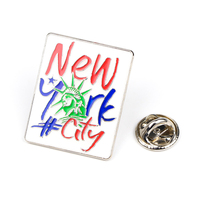 New York Or Épinglettes Souvenirs Cadeaux En Métal Logo Personnalisé Émail Épinglettes Badge