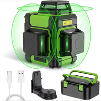 Niveau laser rotatif industriel autonivelant vert 360 degrés – Outil de nivellement laser