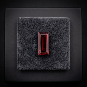 พลอยโกเมนสีแดงแซมเบียอัญมณีเจียระไนแบบหลวม2.50X5mm ตัดขอบได้รับการรับรองจากโรงงานโดย almandine/zambian - Product Image 3