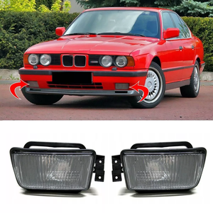 Conjunto de lámpara de conducción de cubierta de lámpara de luz antiniebla para <span class=keywords><strong>BMW</strong></span> <span class=keywords><strong>E34</strong></span> M5 estilo <span class=keywords><strong>520</strong></span> 525 530 - Product Image 2
