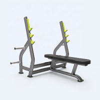 Banc plat olympique réglable en acier, durable et sécurisé, équipement de gym commercial en gros, modèle KJ-1251 DFT