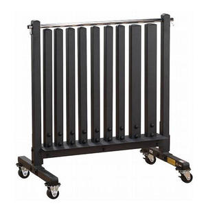 Chuyên Nghiệp Thiết Bị Tập Thể Dục Dọc Màu Đen Tập Thể Dục Quả Tạ Giá Set, Quả Tạ Giá Với Bánh Xe Vinyl <span class=keywords><strong>Neoprene</strong></span> Quả Tạ Giá - Product Image 4