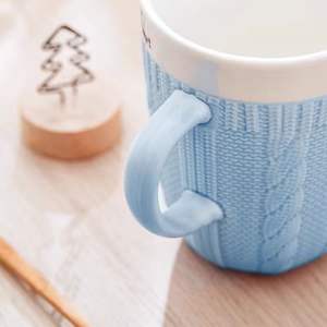 Tazza Creativa in Ceramica per Caffè e Tè con Motivo 3D a Maglia, Tazza Invernale a Forma di Maglione - Product Image 5