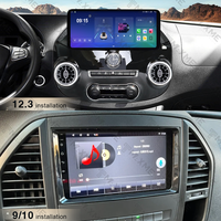 Autoradio multimédia Android 13 avec CarPlay sans fil et commande vocale IA pour Mercedes-Benz Vito 2016-2021, lecteur vidéo stéréo GPS