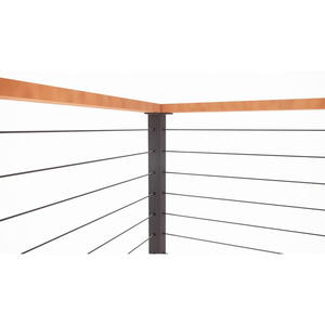 EKOO Modern paslanmaz çelik kablo korkuluk Post düşük bakım yan montaj içinde ve dışında köşe Villa uygulaması için - Product Image 6