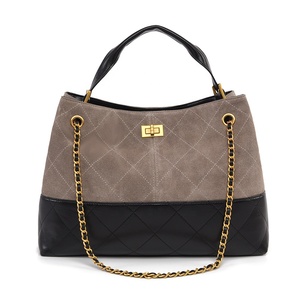 Borsa Tote in pelle scamosciata con catena a spalla alta <span class=keywords><strong>da</strong></span> <span class=keywords><strong>donna</strong></span> con fibbia singola di fascia alta - Product Image 5