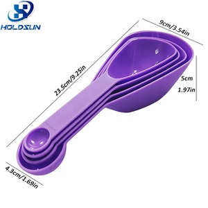 Juego de Tazas y Cucharas Medidoras Plegables de Plástico de Doble Cabeza, Ecológicas, Aptas <span class=keywords><strong>para</strong></span> Alimentos, Aptas <span class=keywords><strong>para</strong></span> Lavavajillas - Product Image 2