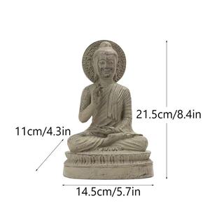 Statues de Bouddha d'Asie du Sud-Est, Statues de Bouddha, Bouddha Shakyamuni, <span class=keywords><strong>Philosophie</strong></span> Zen, Artisanat en résine, Décoration de salon et de hall d'entrée - Product Image 5