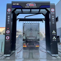 Équipement de lavage de voitures à structure renforcée durable et économe en eau, machine de lavage de bus pour grands camions et conteneurs