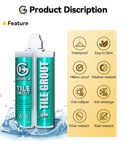 Lechada de epoxy impermeable de la baldosa del color del oro de Twocomponent <span class=keywords><strong>para</strong></span> las tejas de mosaico - Product Image 5