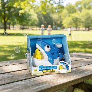 <span class=keywords><strong>Machine</strong></span> à bulles électrique automatique en plastique en forme de requin pour les activités de plein air des enfants, les fêtes d'été et les anniversaires - Product Image 2