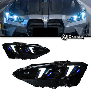 Lắp ráp đèn pha cho 2021-<span class=keywords><strong>2025</strong></span> BMW 4 Series (G22/G26) chuyển đổi sang Đèn pha Laser M4 với đèn chạy ban ngày hai màu - Product Image 2