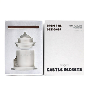 Vela de Cera de Soja de Alta Gama con Aroma a Té para Niñas, Hecha a Mano, Moderna, Resistente al Fuego, con Diseño Creativo de Castillo de Yeso, para el Día de San Valentín - Product Image 6