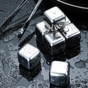 DFB0308 Cubos de Hielo Reutilizables de Acero Inoxidable SUS 304, Hechos con Bloques de Hielo de Acero Inoxidable de Grado Cocina - Product Image 4