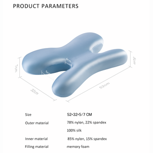 ब्रेवो एंटी-एजिंग एंटी-शिराली मेमोरी फोम तकिया गर्दन दर्द राहत के लिए गर्दन तकिया - Product Image 5