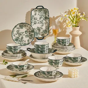 Modern Classic Underglaze Cream Ceramic Tableware Stoneware <b>Sets</b> Fruit Lightweight <b>for</b> Household Party Restaurant Use New <b>Set</b> - Product Image 1