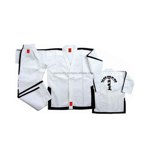 Dobok de Taekwondo ITF Professionnel Personnalisé avec Broderie du Logo Service OEM 100% Coton Respirant Léger Uniforme de Maître - Product Image 4