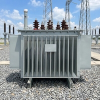 Transformateur triphasé immergé dans l'huile, élévateur de tension, 1250 kVA, industriel, sous charge, moyenne tension, haute fréquence, transformateur de distribution
