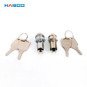 Interruptor de Llave Mecánico HABOO de 12 mm y 2 Posiciones, Interruptor de Llave Eléctrico de Seguridad de Alta Calidad HB015 - Product Image 2