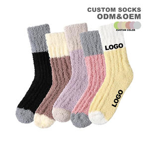 Long Women <strong>Custom</strong> Winter <strong>Socks</strong> Crew Home <strong>Socks</strong> Manufacturers High Quality Cozy <strong>Fuzzy</strong> <strong>Socks</strong> - Product Image 1