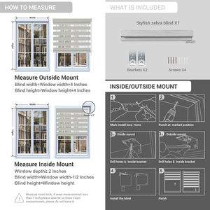 Persianas de cebra con cuerda de cuentas del mismo Color, persianas de ventana opacas y filtrantes de luz de tela ecológica para <span class=keywords><strong>el</strong></span> hogar, la Oficina y <span class=keywords><strong>el</strong></span> Hotel - Product Image 6