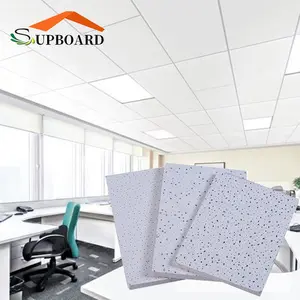 600X600mm Cutting Cheap Mineral Fiber Ceiling Tiles Made in China