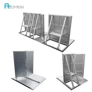 AEOMESH Made In GuangDong Crowd Stage Barrier Aluminium Stage Barrier Wholesale Alloy Stage Barriers Concert Event Barriers