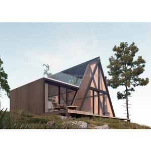 كابينة صغيرة على شكل مثلث/منزل صغير/منزل مثلث طقم منزل بإطار للعيش - Product Image 3