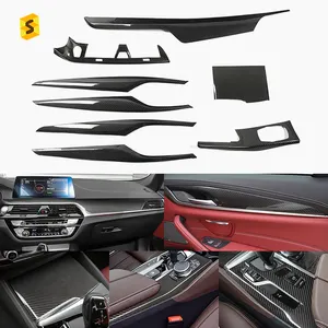 Shasha Carbon Real Wholesale Carbon Fiber Full Car Accessories Set Car Interior Accessories For BMW 5 Series