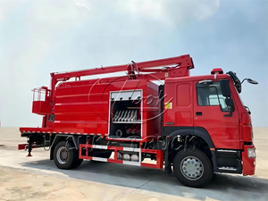 Camion de pompiers aérien HOWO 4x2 avec tour d'incendie surélevée de 16 m pour la lutte contre les incendies en usine et les secours en immeubles de grande hauteur - Product Image 4