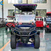 Voiturette de golf électrique Robetaa de style chinois, 48V, 4 roues, batterie au lithium, élégante, 6 places, certifiée CE