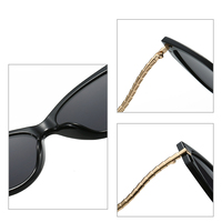Lunettes de soleil de luxe tendance pour femmes, montures œil de chat de haute qualité, UV400, logo personnalisé, lunettes de luxe à la mode