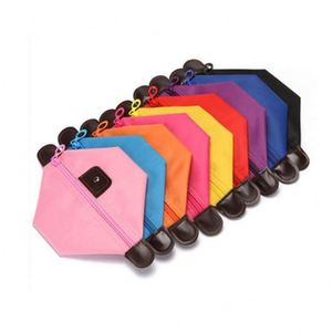 Cheap Custom Logo Waterproof Nylon Foldable <b>Pink</b> Girl Women Make up Bags Funky Lady Cosmetic Makeup Bag - Product Image 5