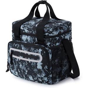 Sac à déjeuner isotherme gratuit, sac isotherme extensible à double compartiment, sac fourre-tout léger et étanche avec poche latérale pour mouchoirs - Product Image 6