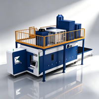 Machine de découpe laser CNC à fibre pour tôles métalliques Han's Laser Enclosed Cover 3015