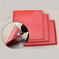Nouvelle Barquette à Fumier Plate en Plastique pour Cages à Poulets, Blanc Rouge Noir, Utilisation en Élevage Avicole